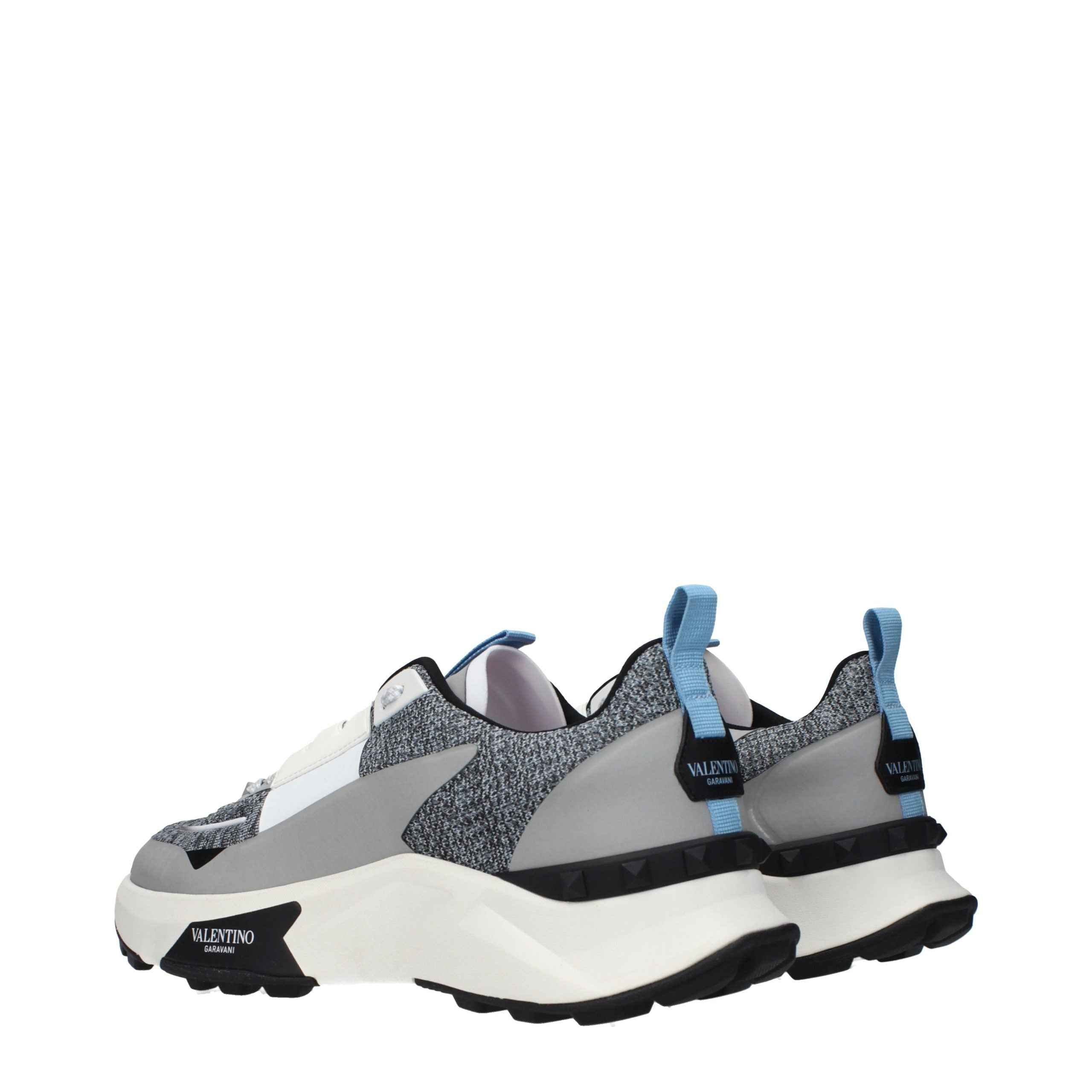 Valentino Garavani Gray Fabric Athletic Sneakers