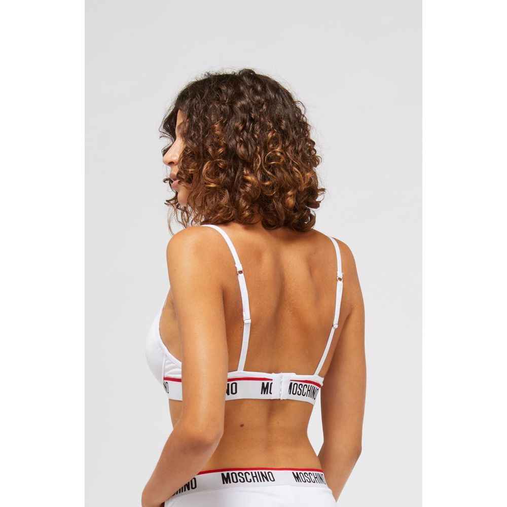 Moschino White Cotton Bra