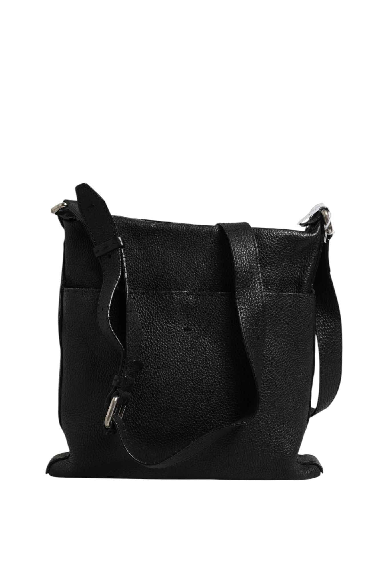 Fendi Selleria Leather Messenger Crossbody Bag