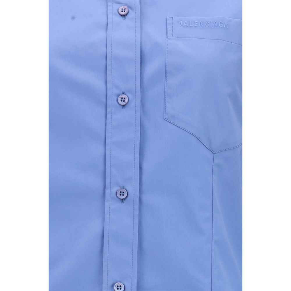 Balenciaga Blue Cotton Shirt