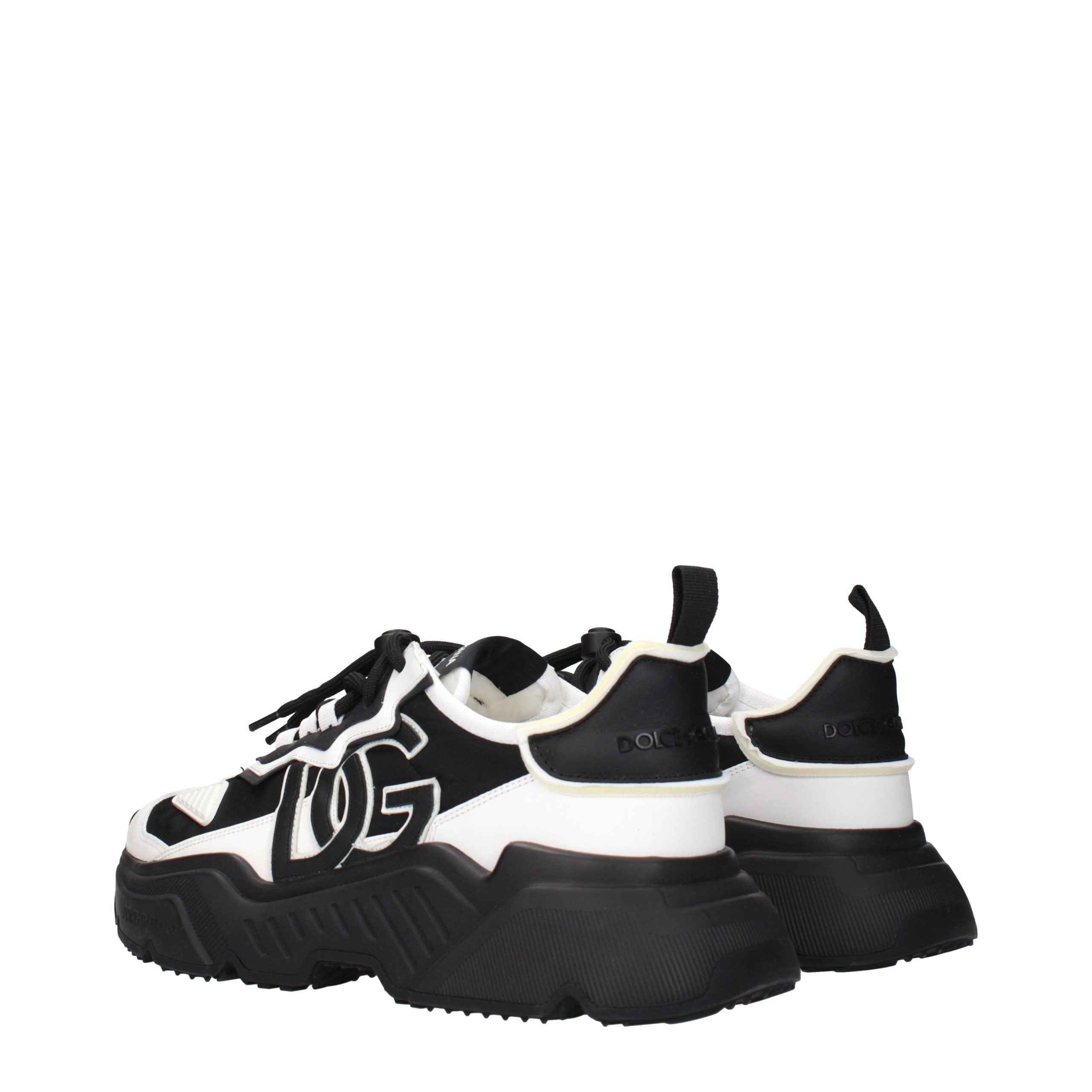 Dolce & Gabbana White Leather Chunky Sneakers