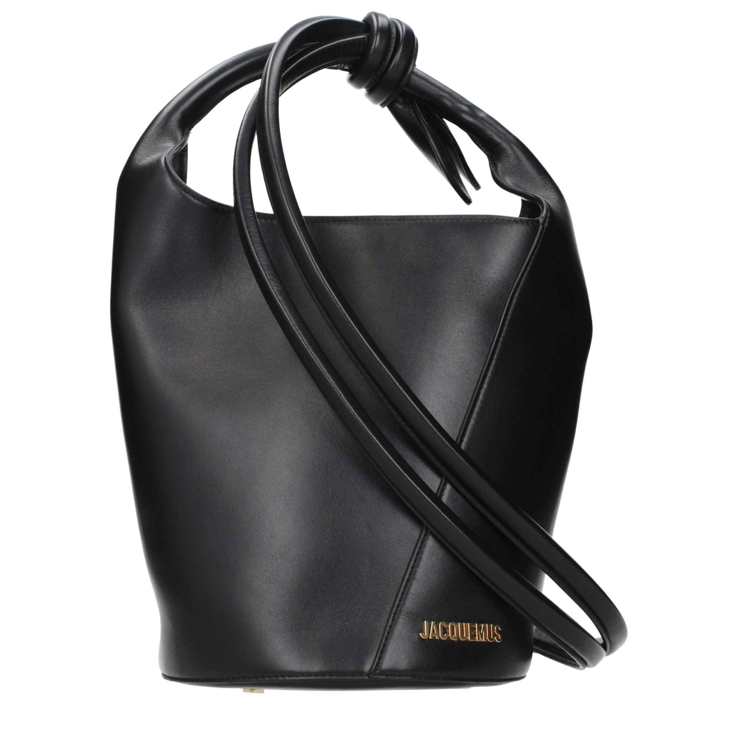 Jacquemus Black Leather Crossbody Bag