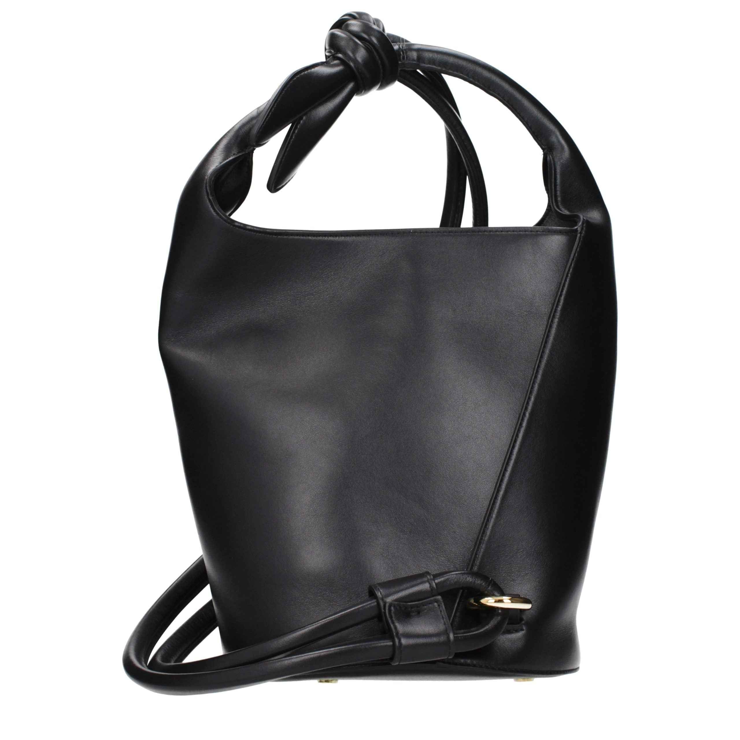 Jacquemus Black Leather Crossbody Bag