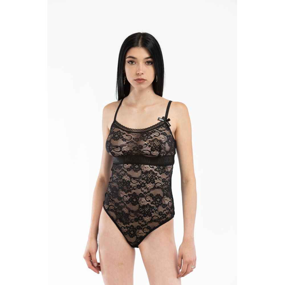 Moschino Black Polyamide Bodysuit