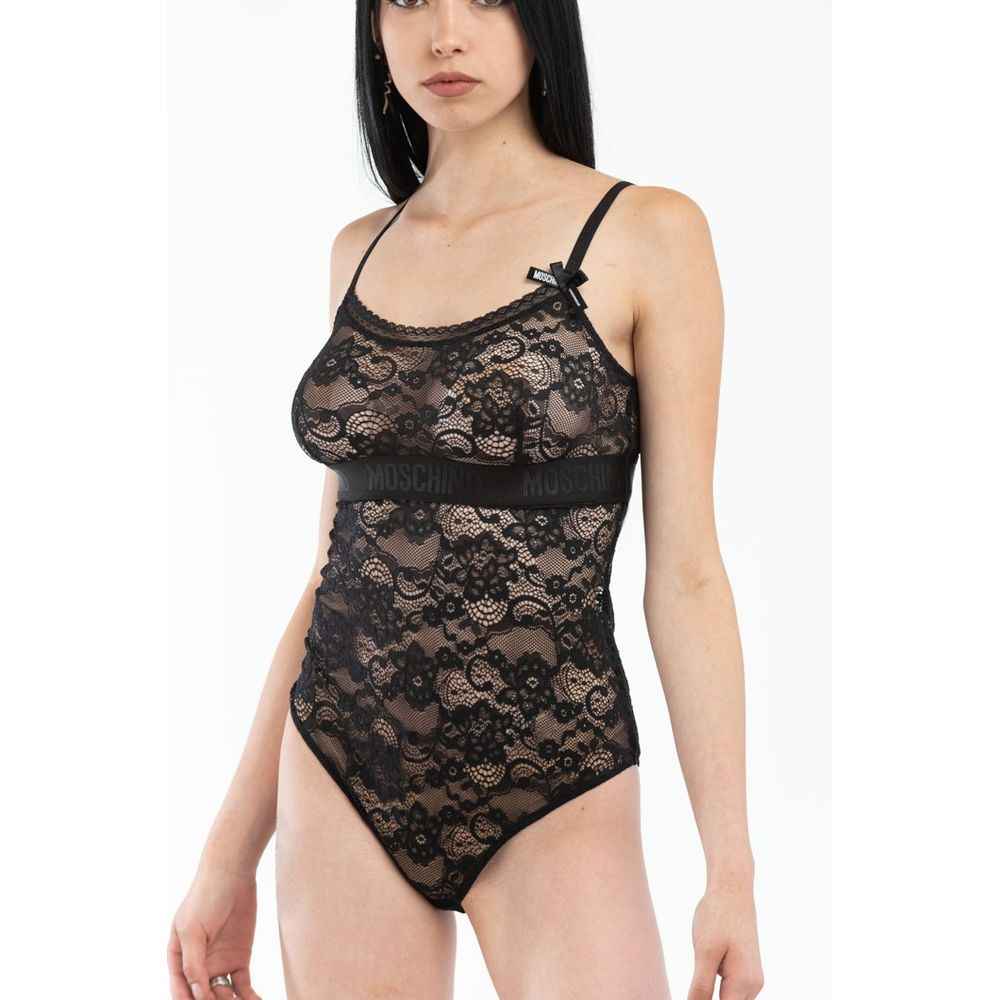Moschino Black Polyamide Bodysuit