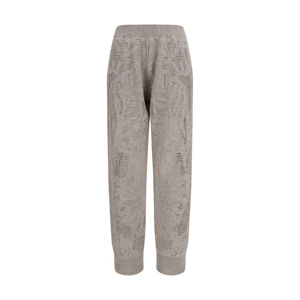 Brunello Cucinelli Beige Linen Casual Pants