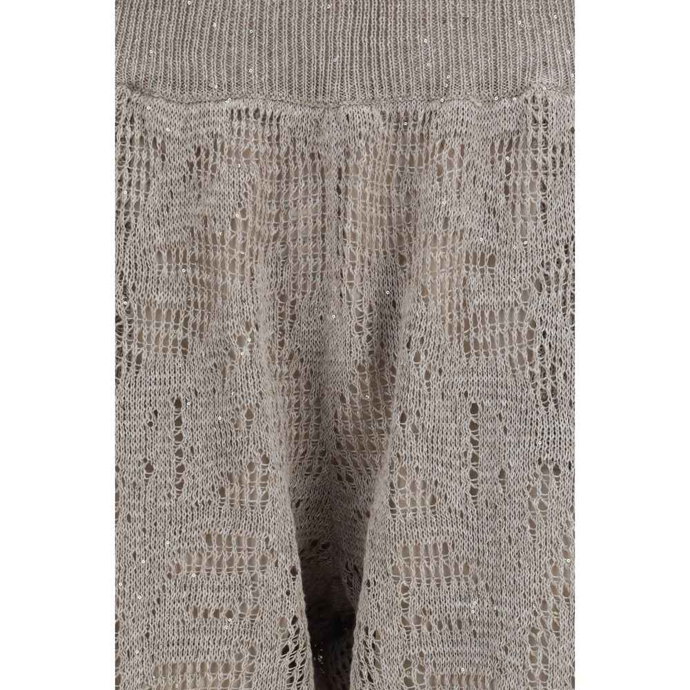 Brunello Cucinelli Beige Linen Casual Pants