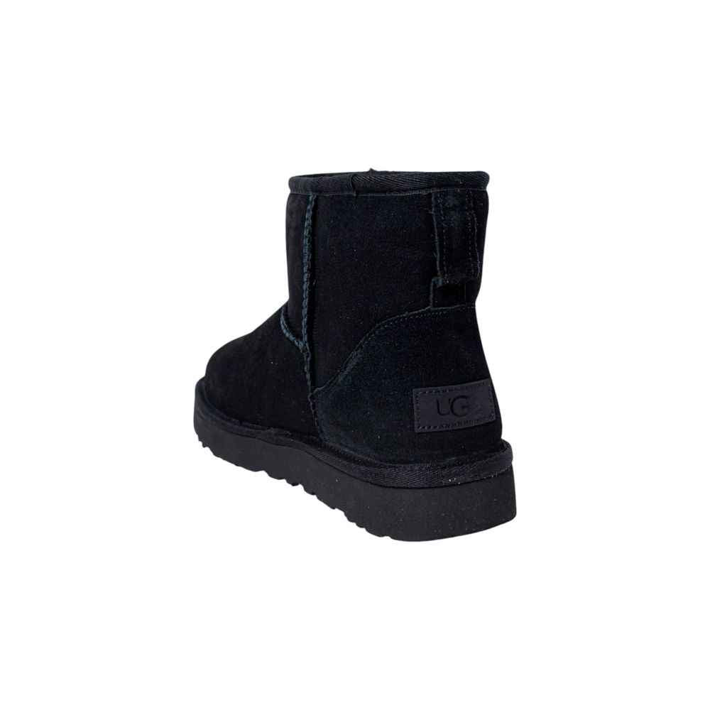 UGG Black Suede Leather Ankle Boots