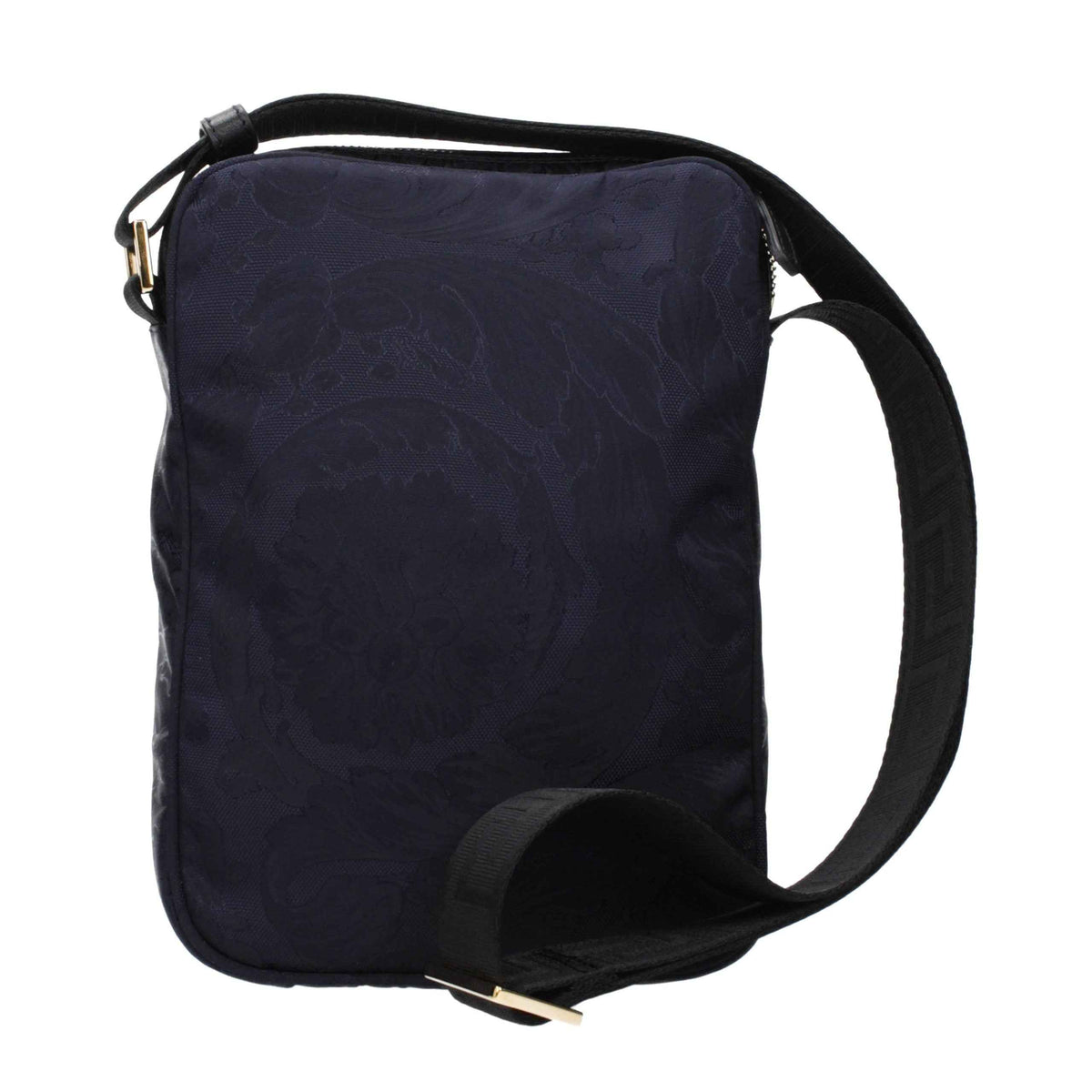 Versace Blue Fabric Crossbody Bag