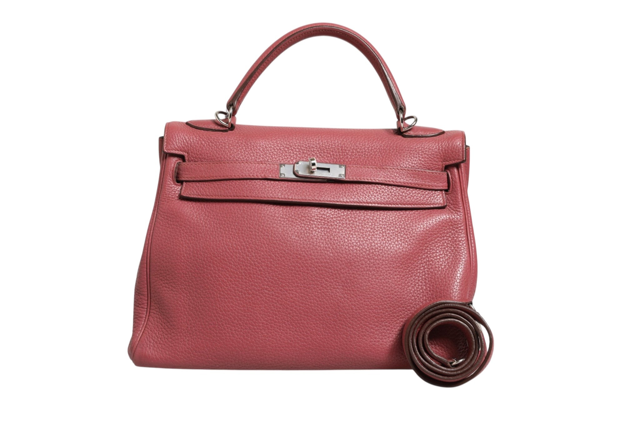 Hermès Kelly 32 Rouge H Togo Retourne Palladium