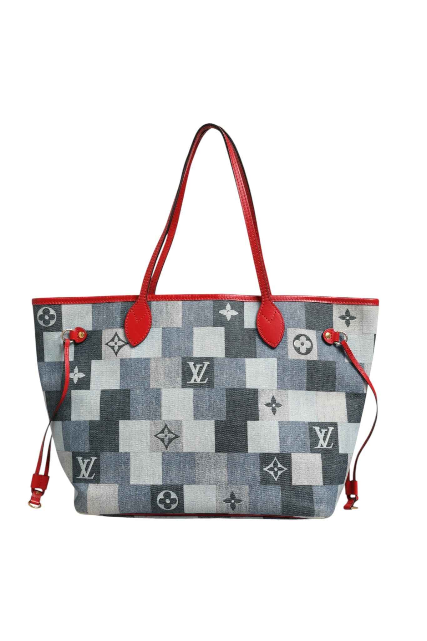 Louis Vuitton Neverfull Patchwork Monogram Denim Tote Bag