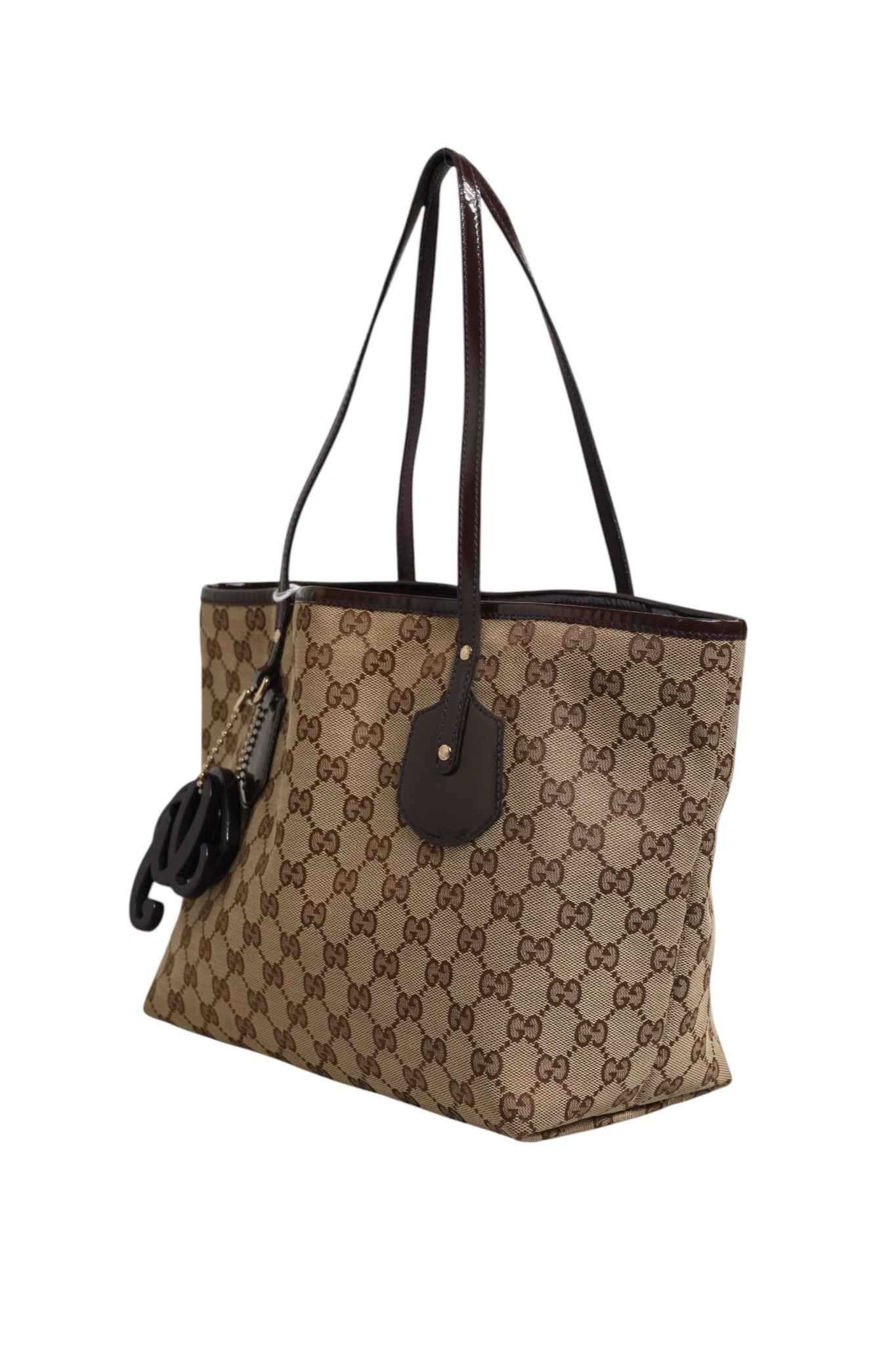 Gucci Beige Canvas Medium Jolie Charm Tote Bag