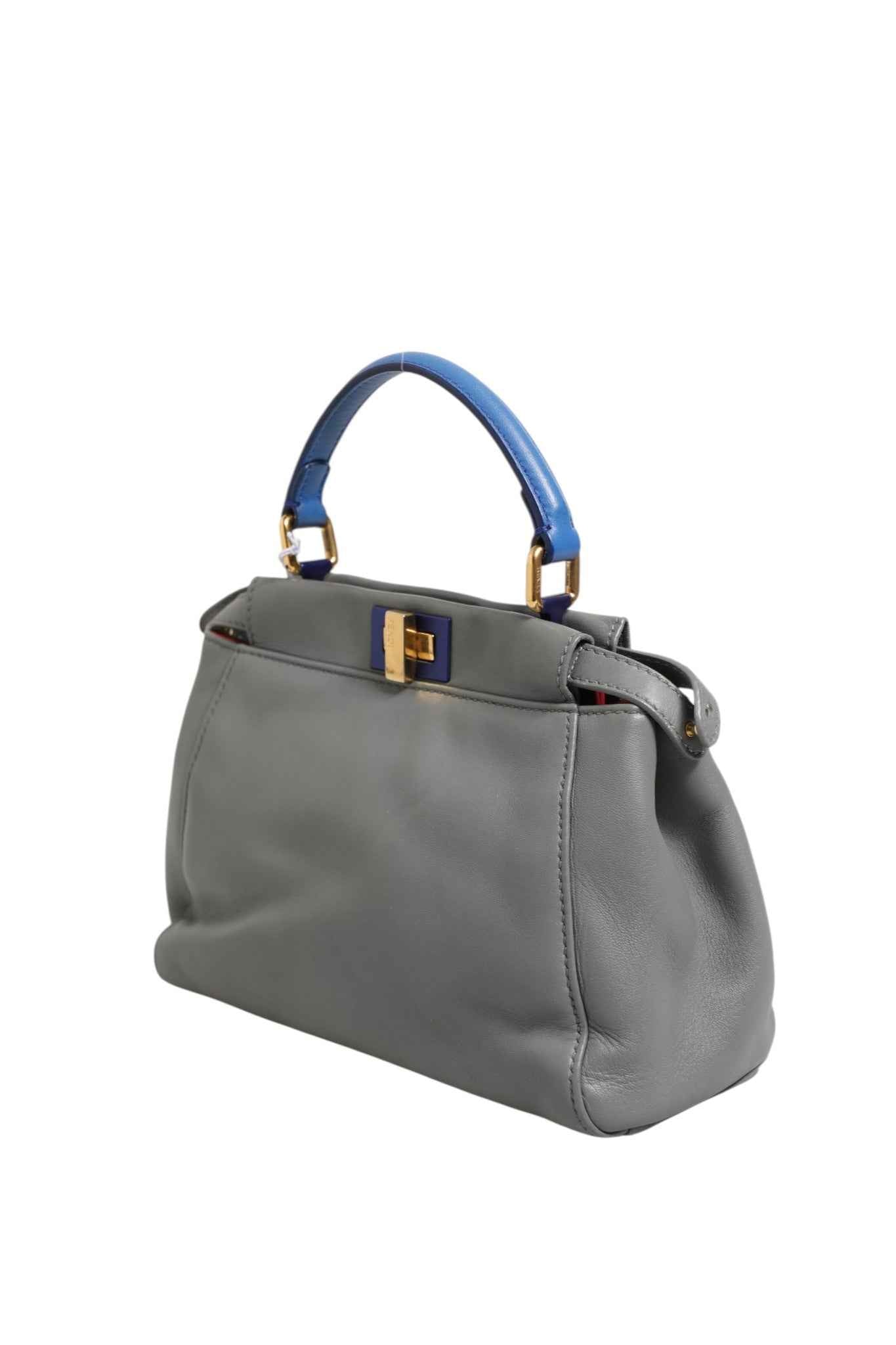 Fendi Mini Peekaboo Blue Grey