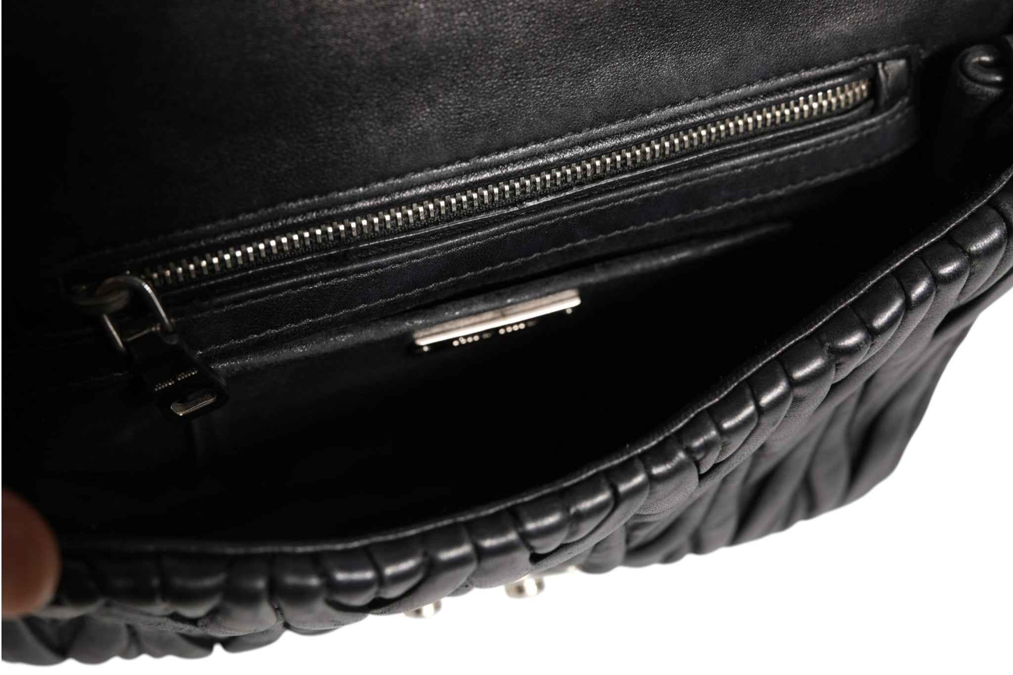 Miu Miu Confidential Matelasse Leather Flap Shoulder Bag