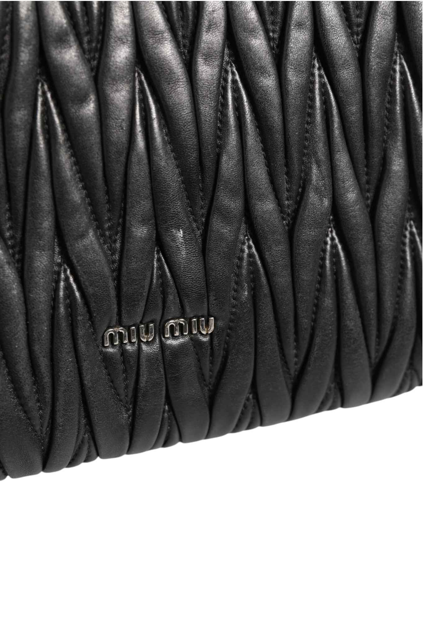 Miu Miu Confidential Matelasse Leather Flap Shoulder Bag