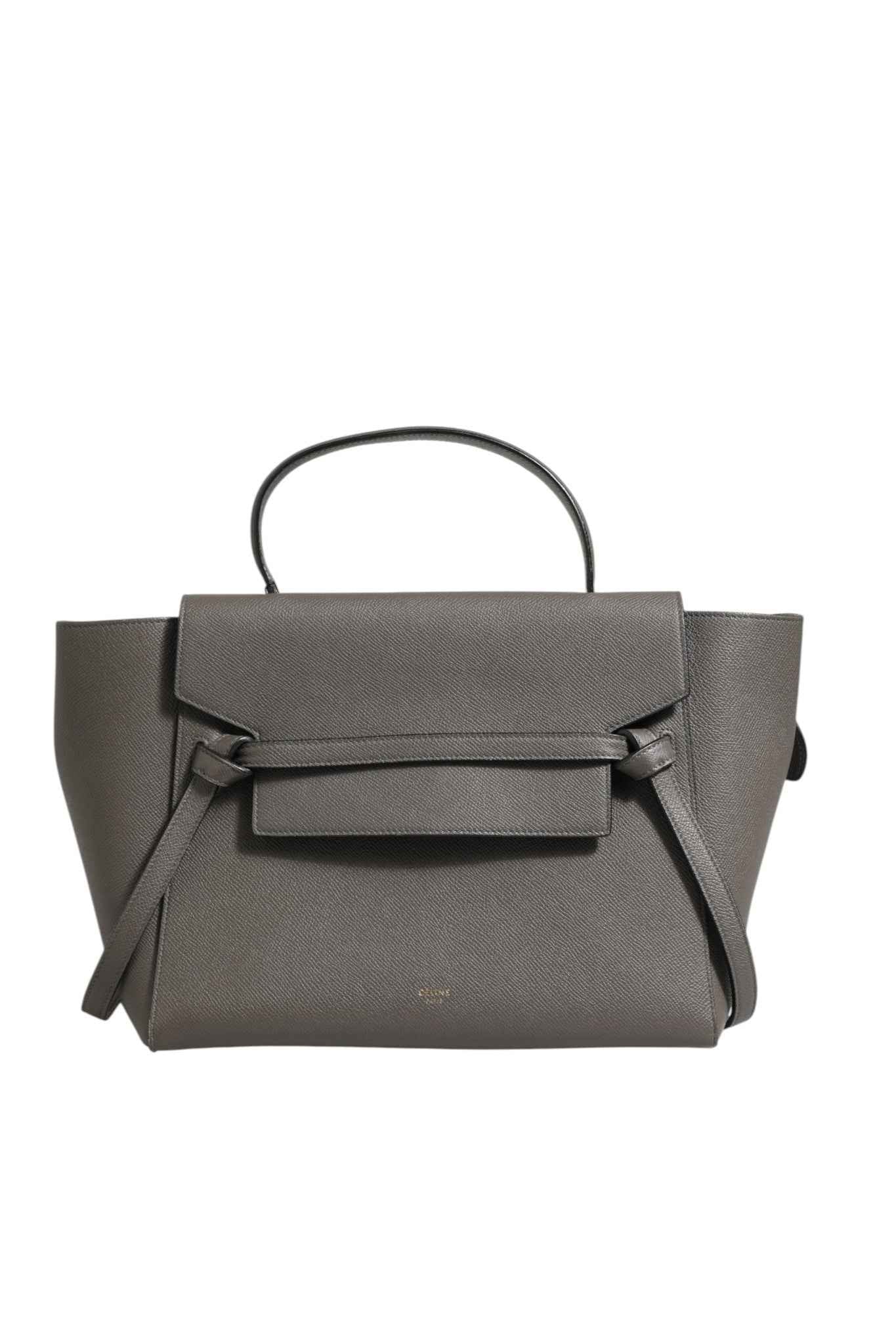 Celine Nano Belt Bag in Grained Calfskin Grey
