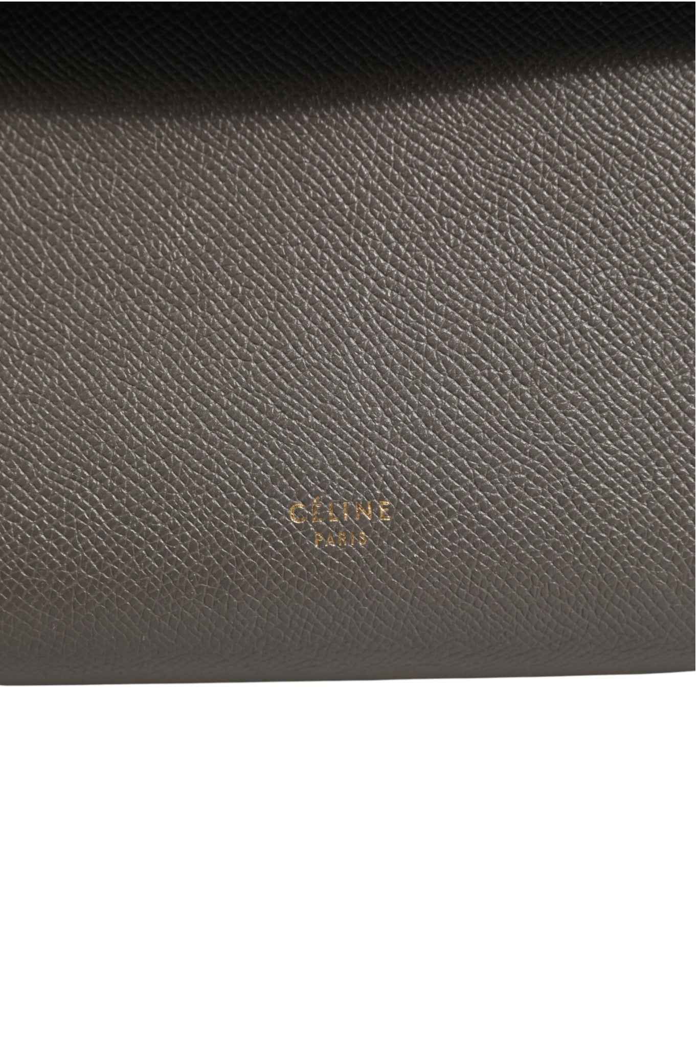 Celine Nano Belt Bag in Grained Calfskin Grey