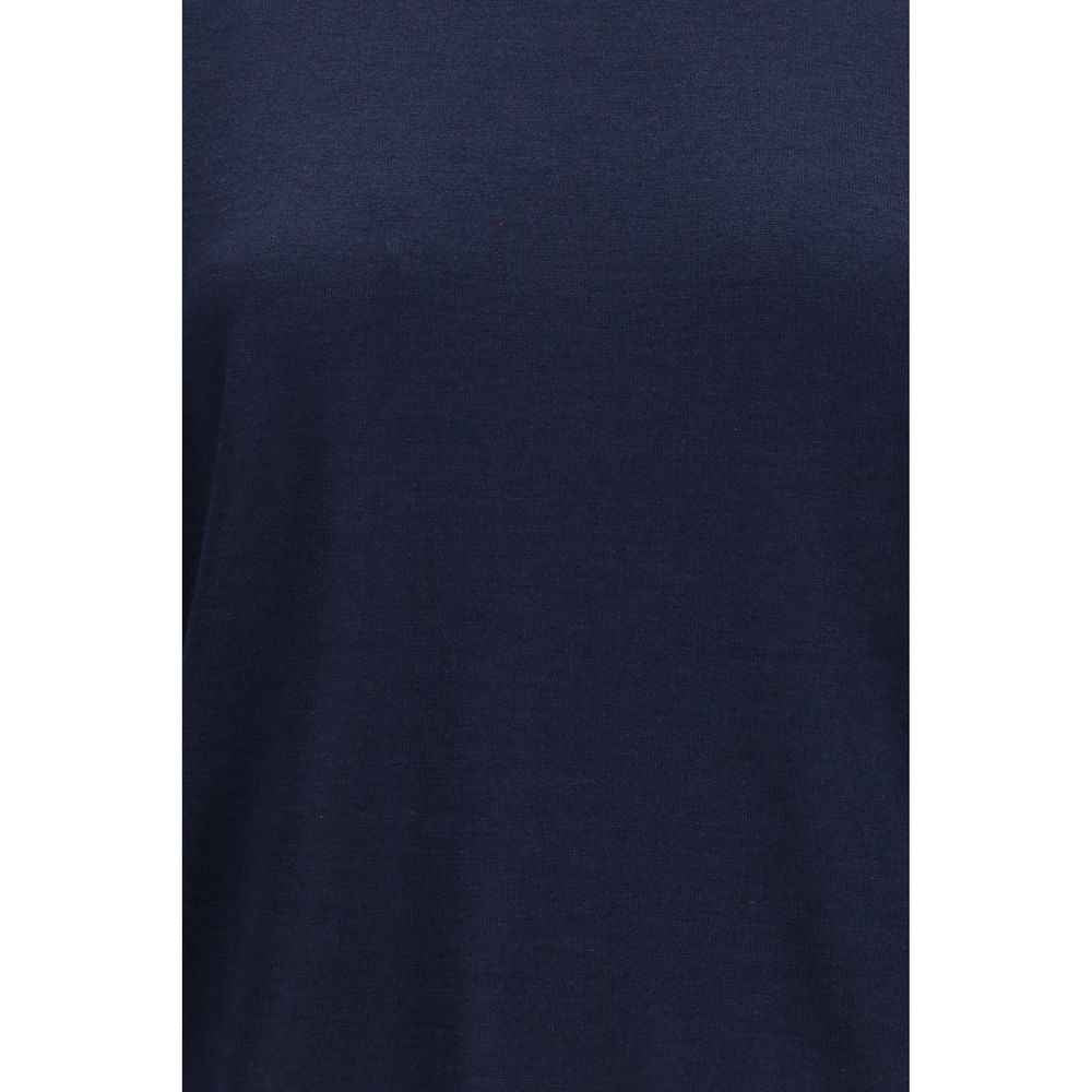 Brunello Cucinelli Blue Cashmere Sleeveles Sweater
