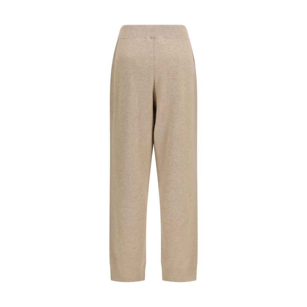 Brunello Cucinelli Beige Cashmere Casual Pants