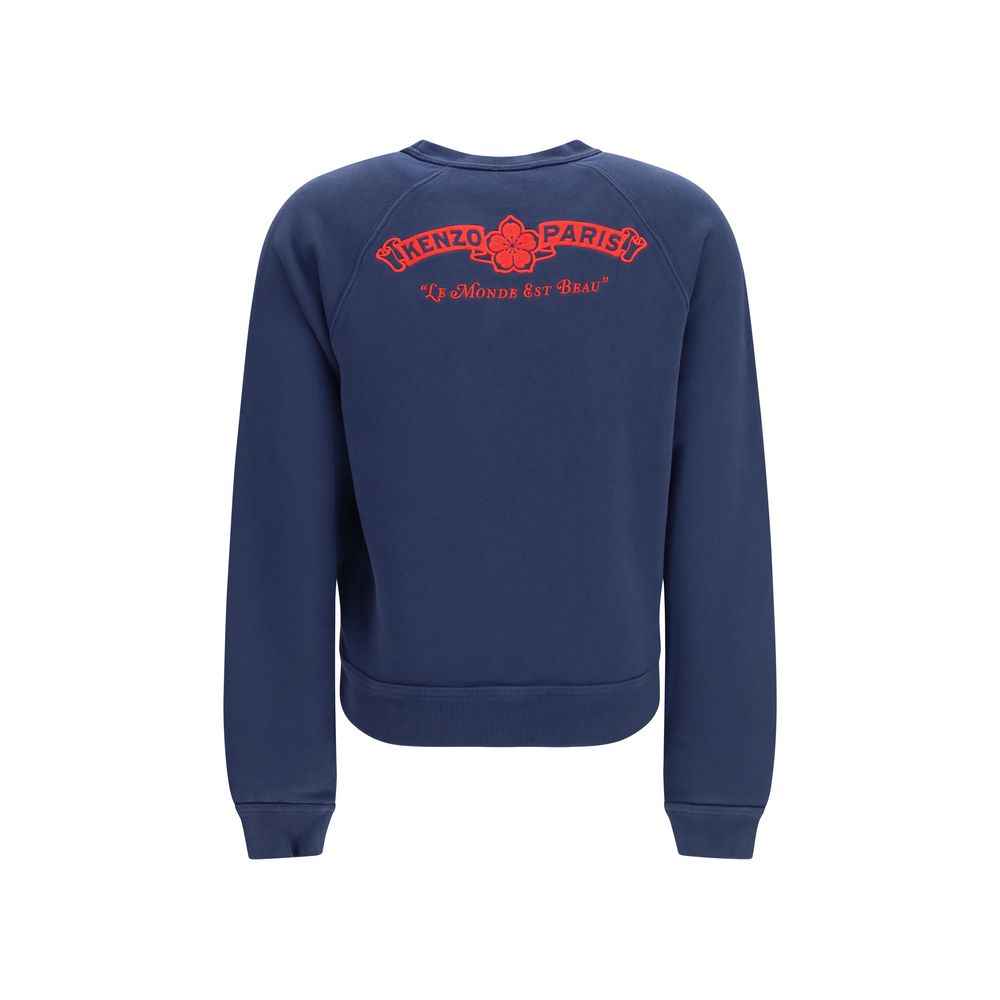 Kenzo Blue Cotton Sweatshirt