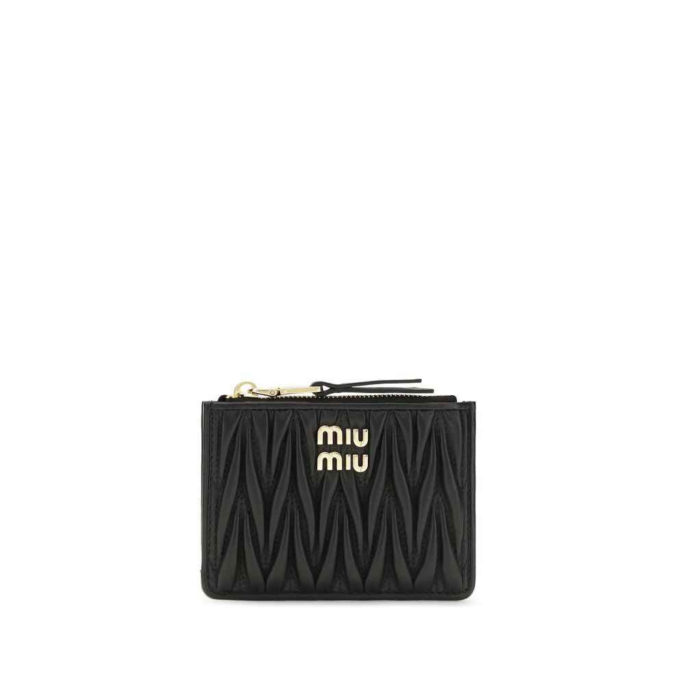 Miu Miu Black Lamb Ovis Aries Aries Wallet