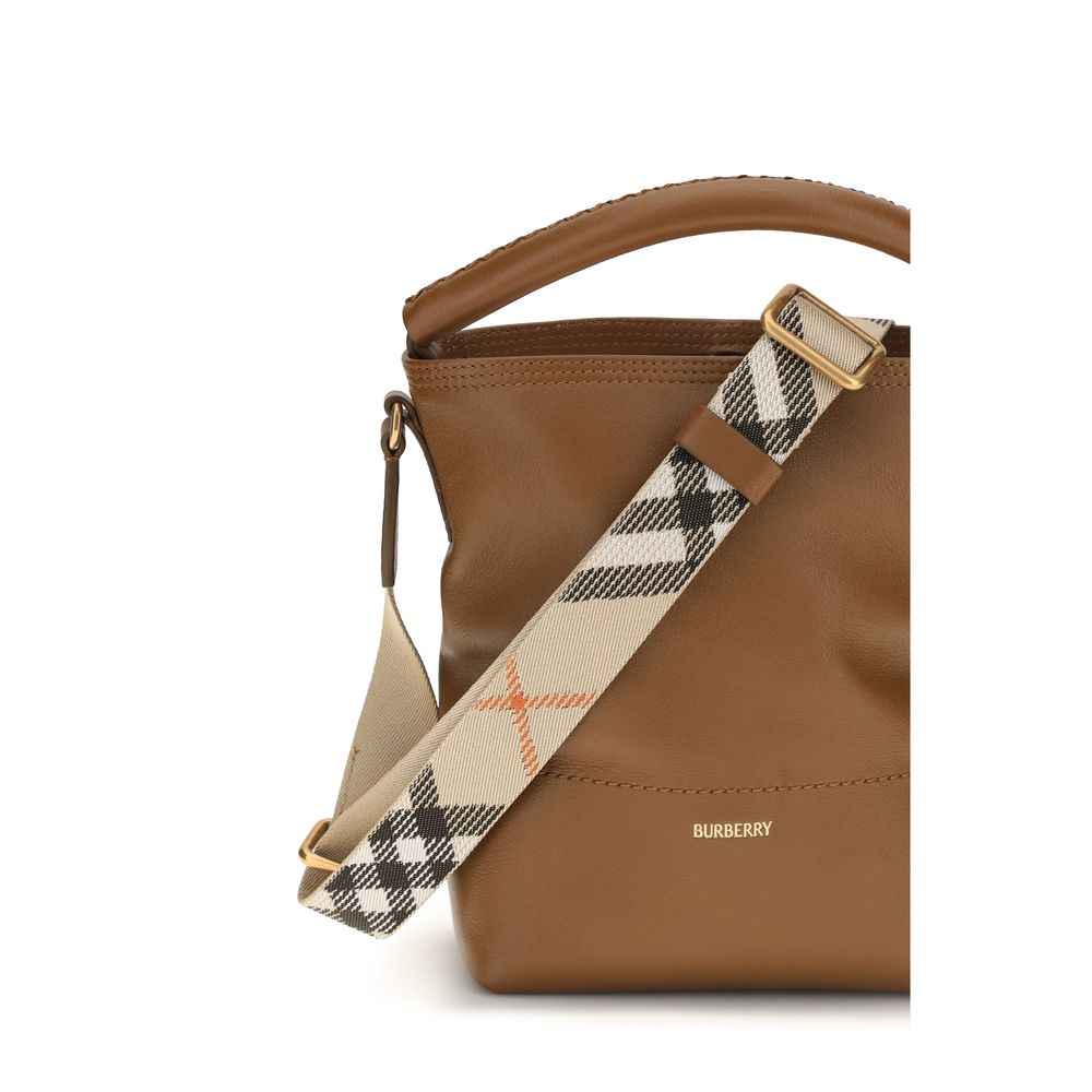 Burberry Brown Calf Leather Bos Taurus Backet Bag