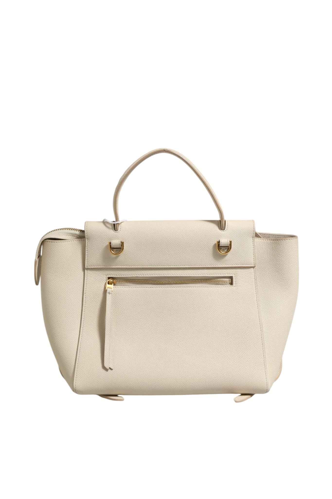 Celine Nano Belt Bag Grained Calfskin Chalk