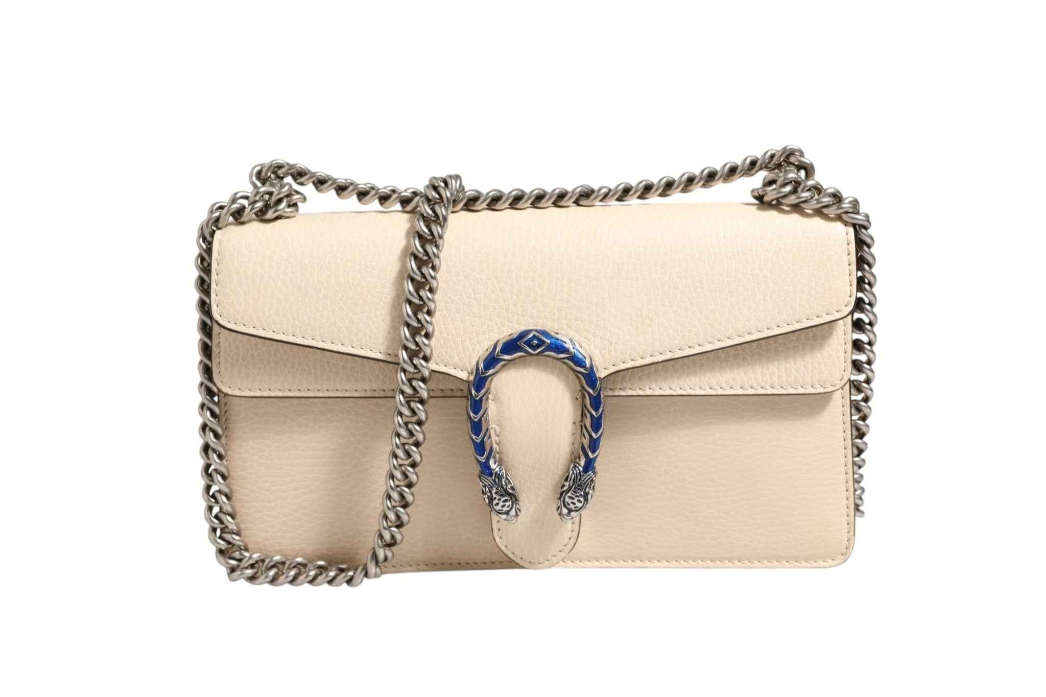 Gucci Dionysus White Leather Handbag