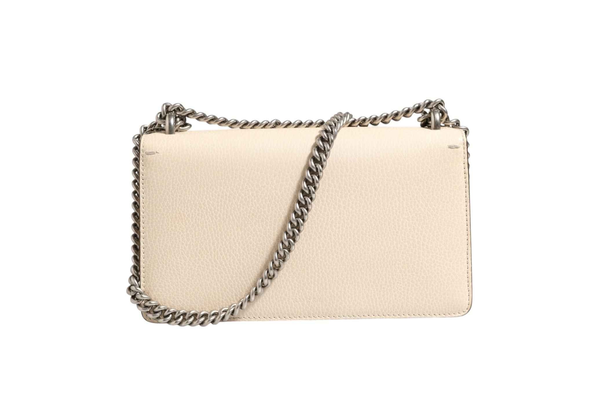 Gucci Dionysus White Leather Handbag
