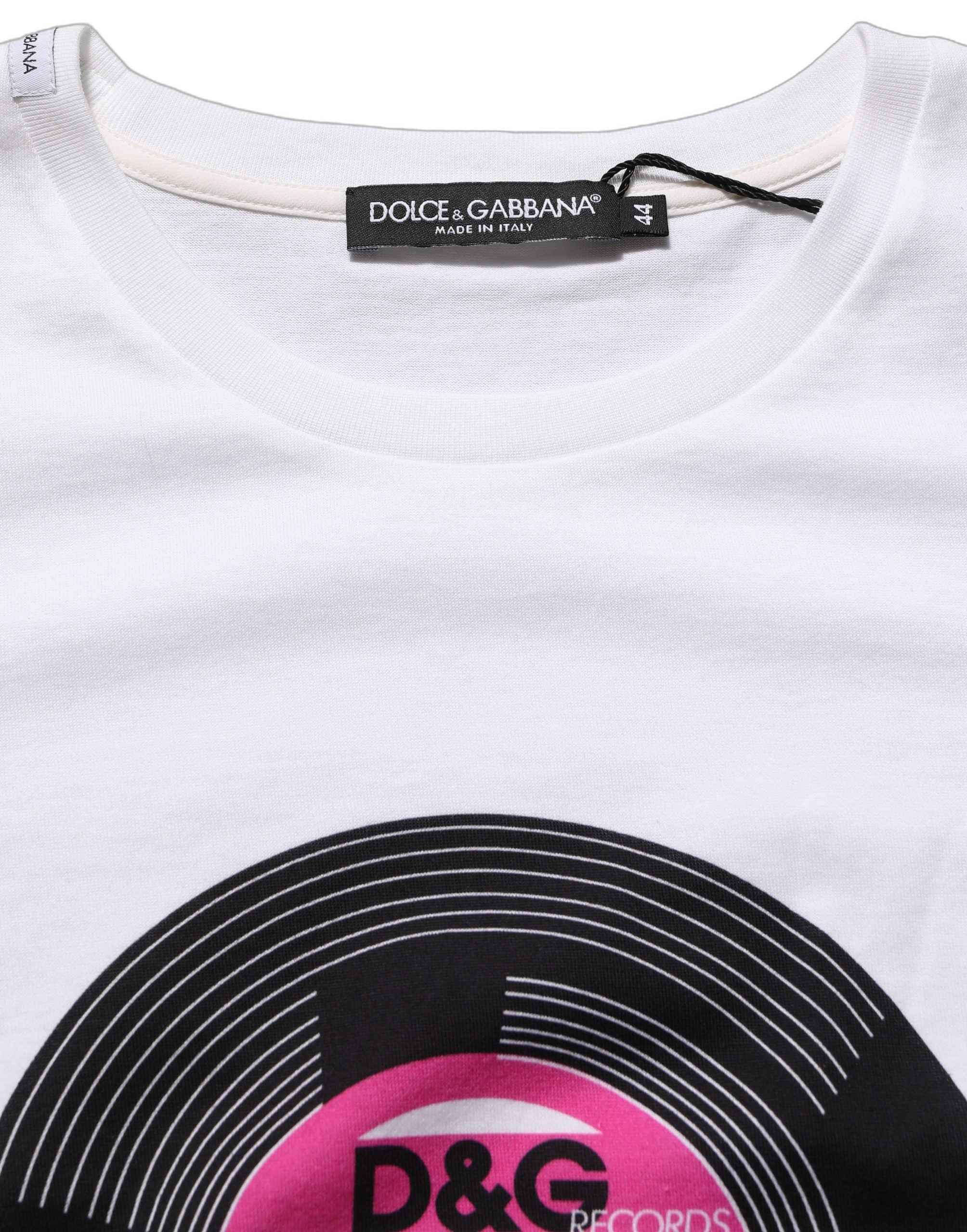 Dolce & Gabbana White D&G WE LOVE JAPAN Print Cotton T-shirt