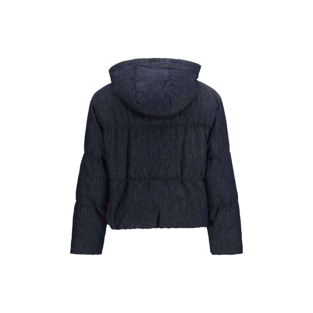 Brunello Cucinelli Blue Cotton Shell Jacket