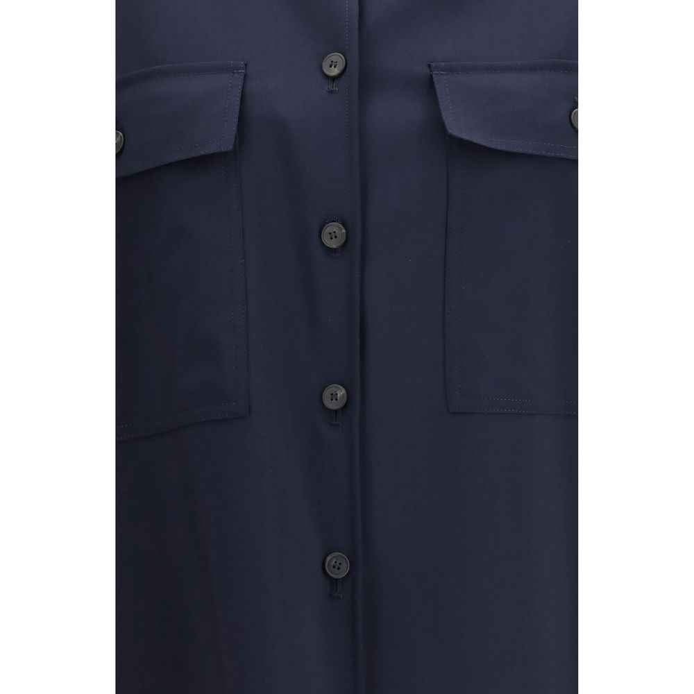 Max Mara Blue Wool Oves Aries Jacket