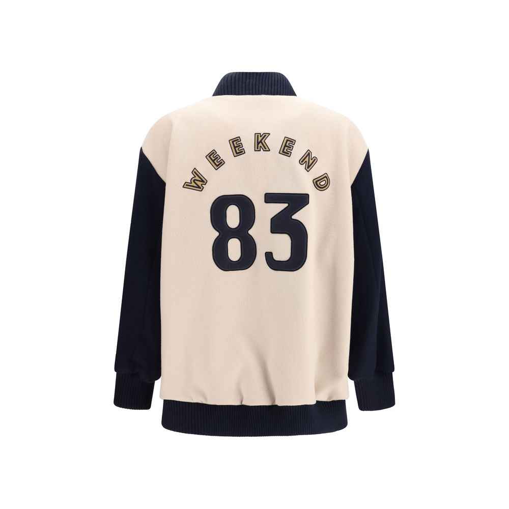 Max Mara Blue Wool Oves Aries Bomber