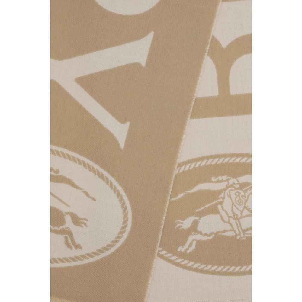 Burberry Beige Wool Oves Aries Scarf