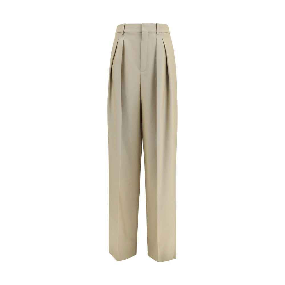 Saint Laurent Beige Wool Oves Aries Dress Pants