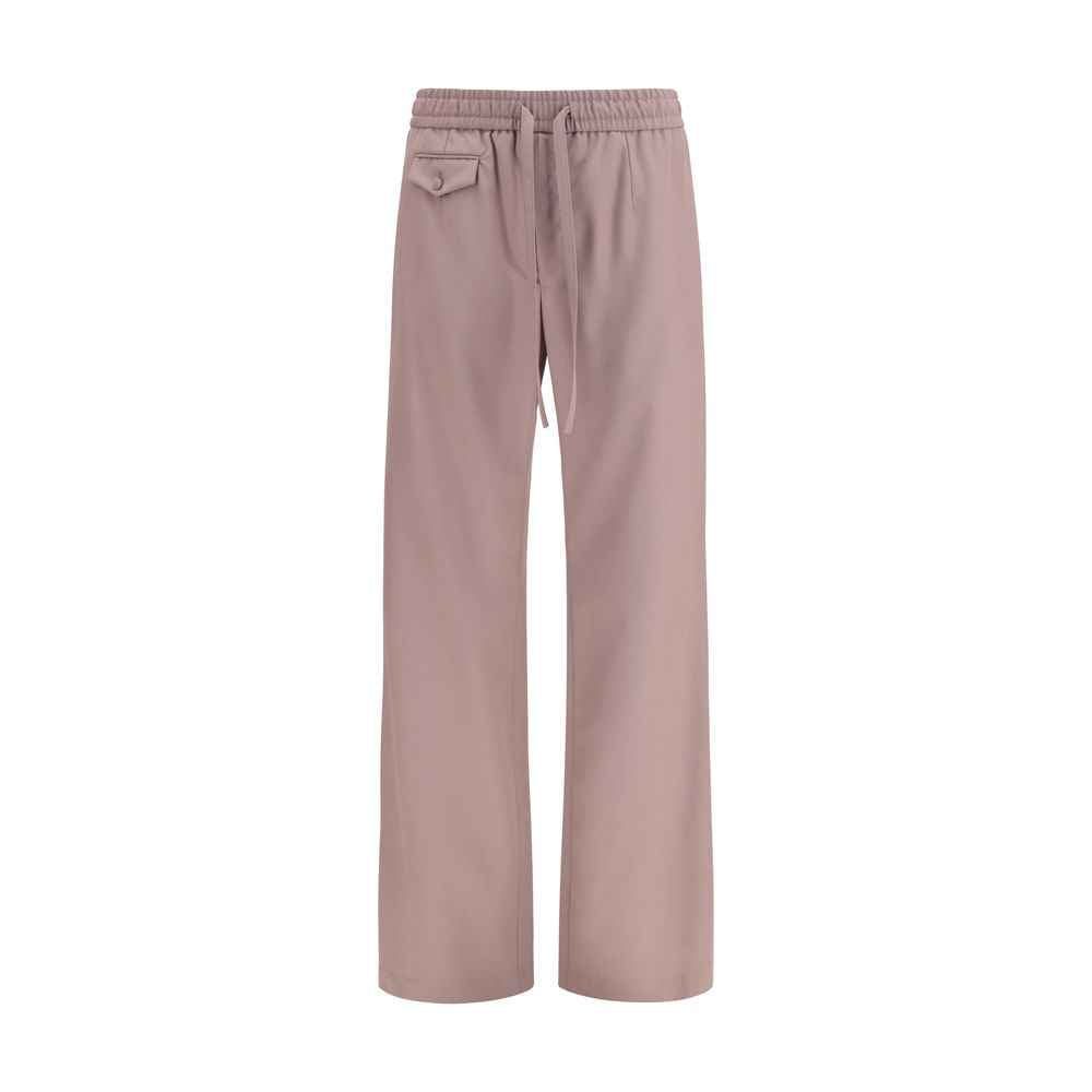 Dolce & Gabbana Brown Wool Oves Aries Joggers (Workout Pants)