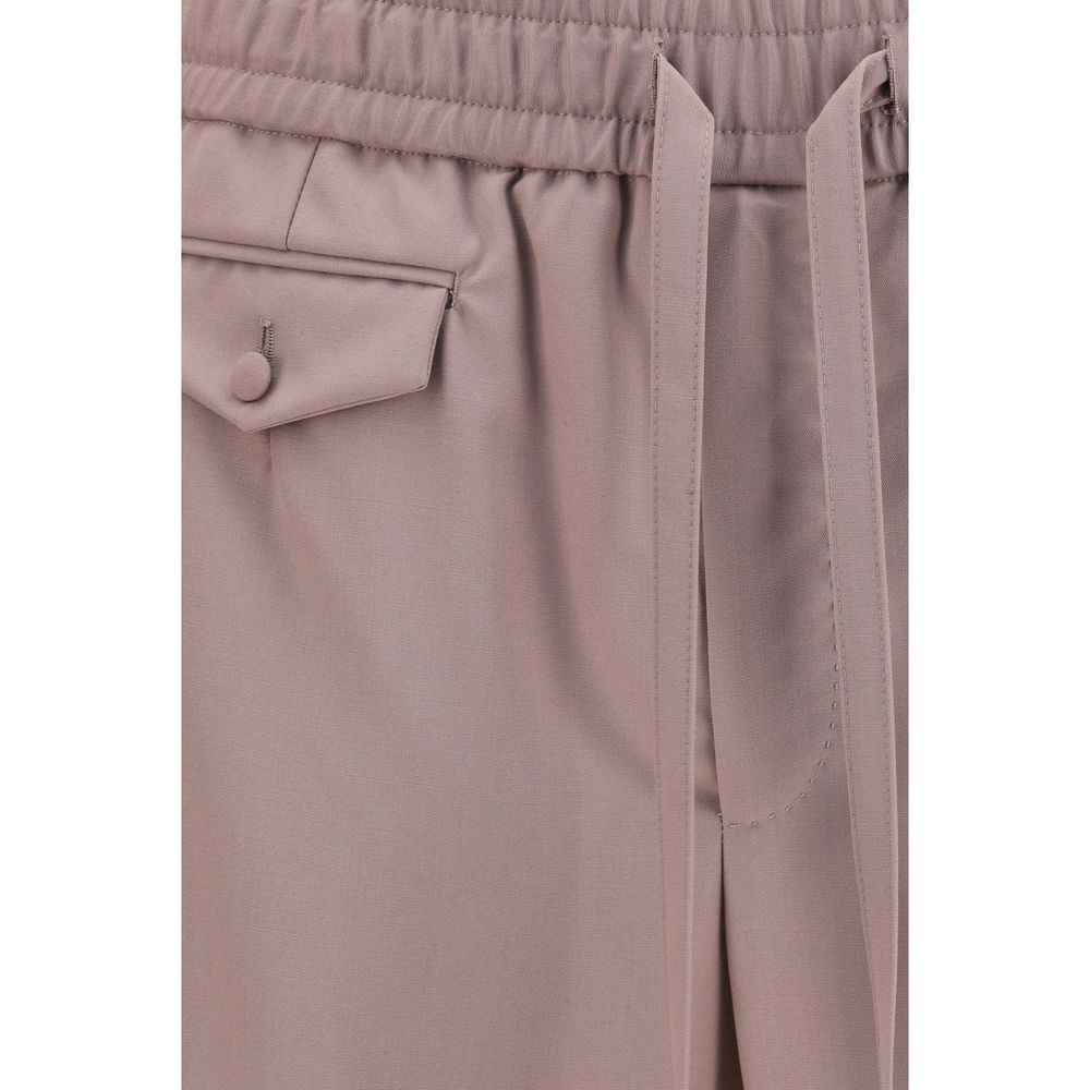 Dolce & Gabbana Brown Wool Oves Aries Joggers (Workout Pants)