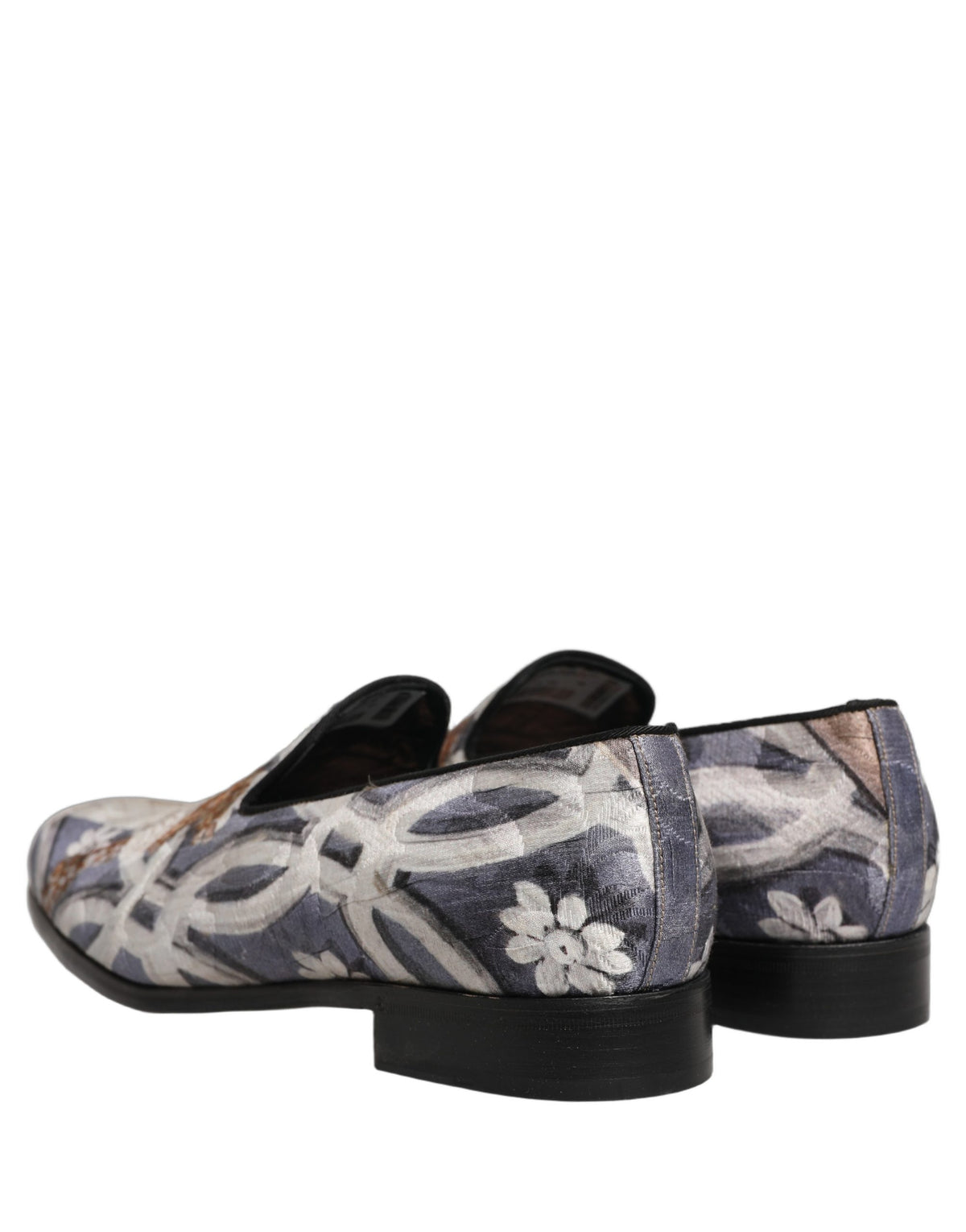 Dolce & Gabbana Multicolor Floral Tapestry Embroidery Loafer Shoes