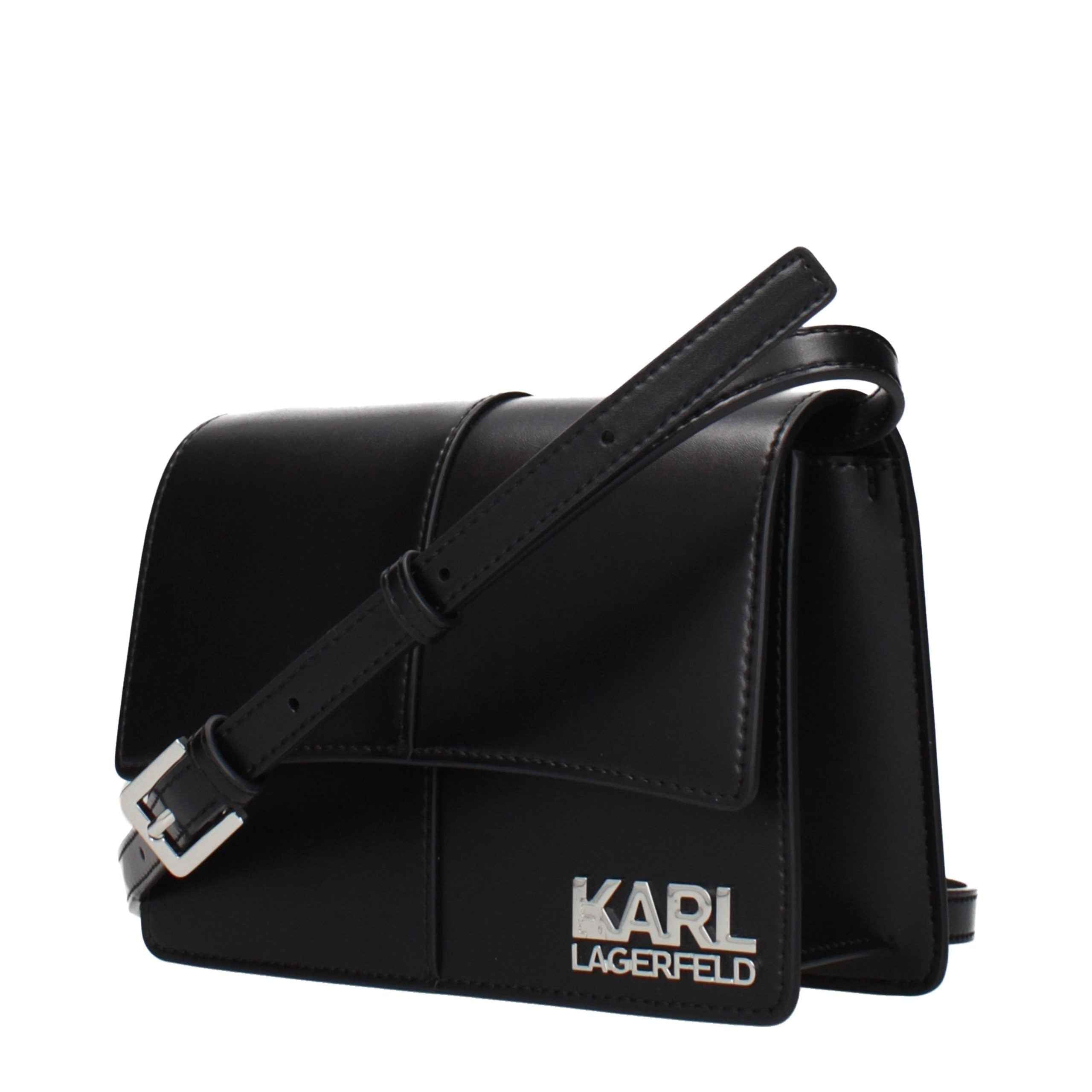 Karl Lagerfeld Black Polyethylene Crossbody Bag
