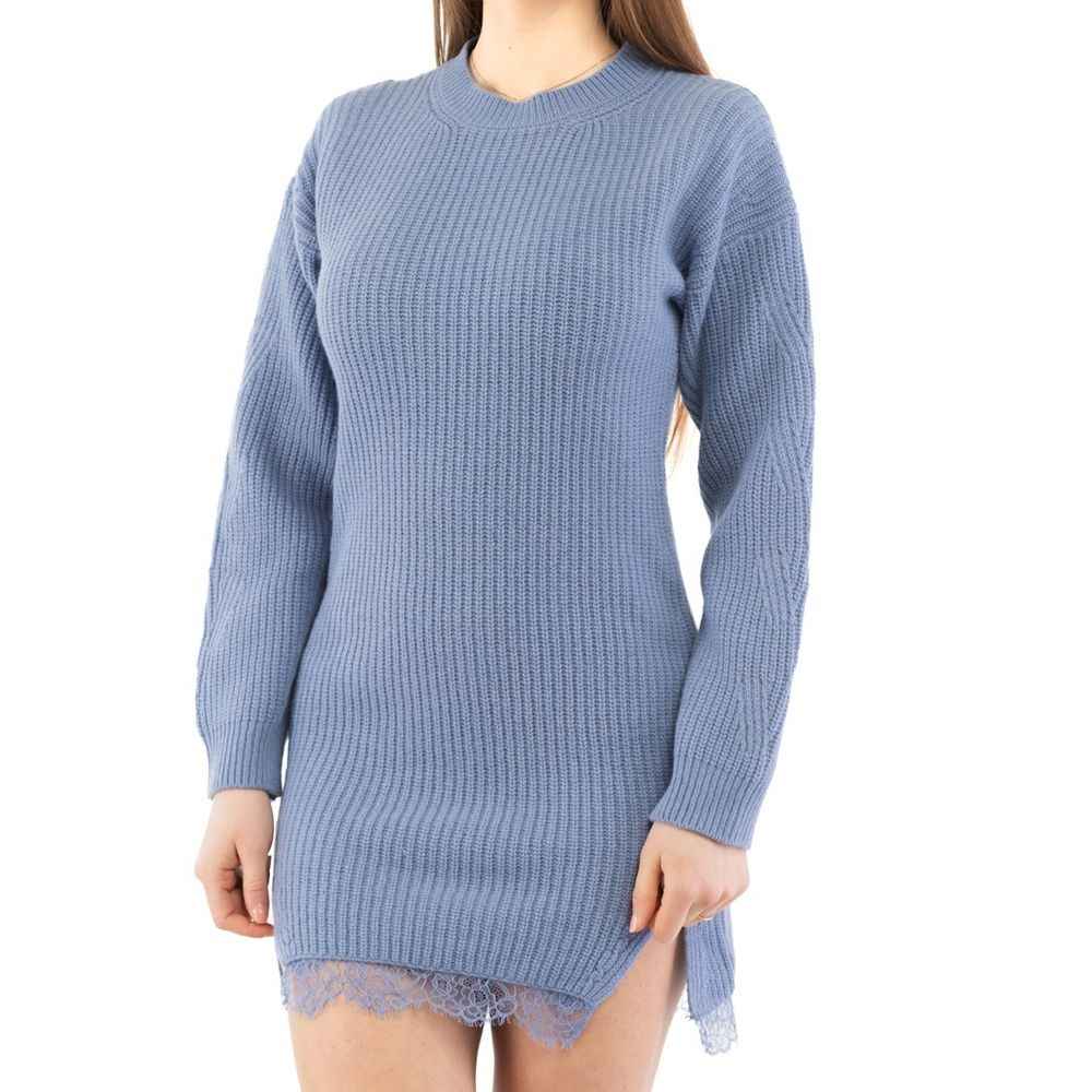 Moschino Purple Wool Casual Dress