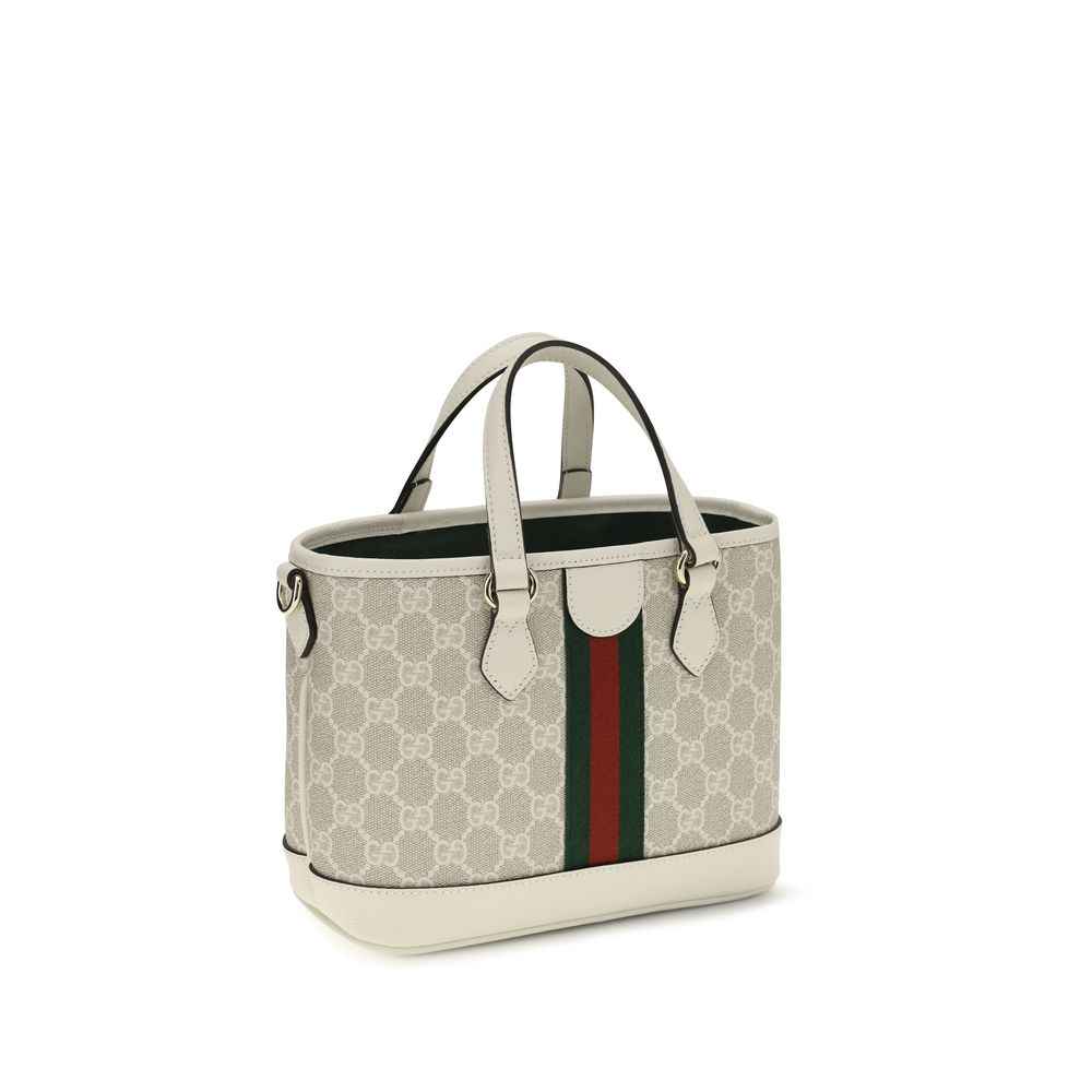 Gucci White Fabric Shoulder Bag