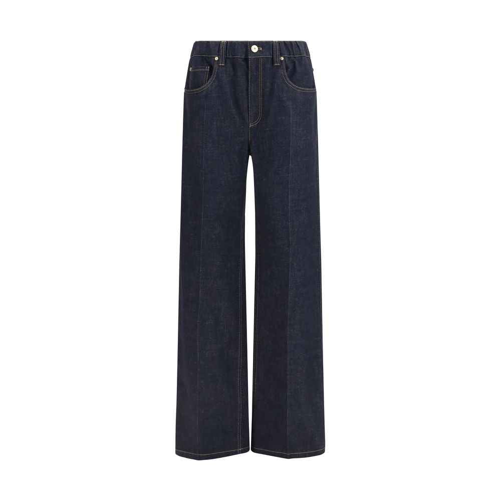 Brunello Cucinelli Blue Cotton Jeans Denim