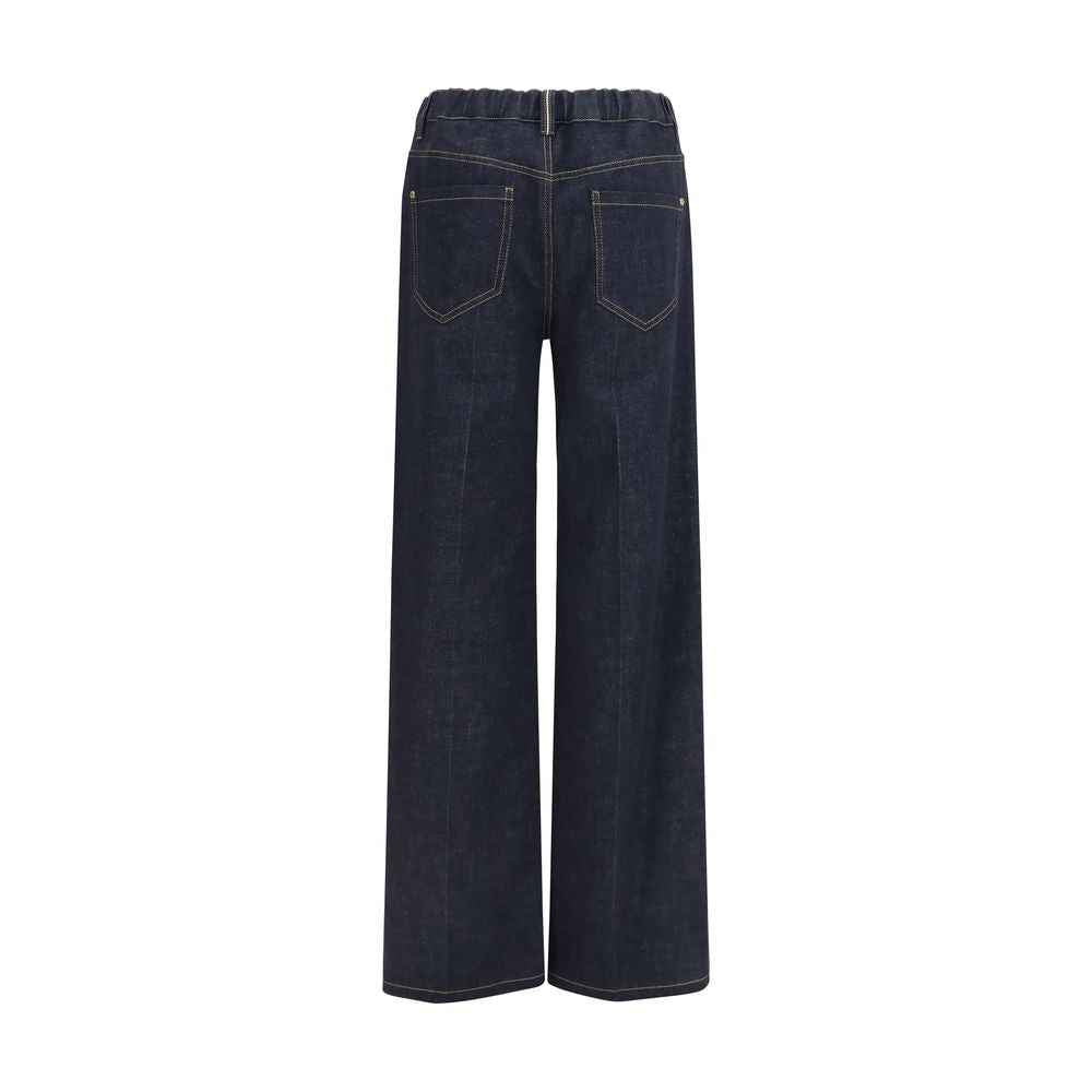 Brunello Cucinelli Blue Cotton Jeans Denim