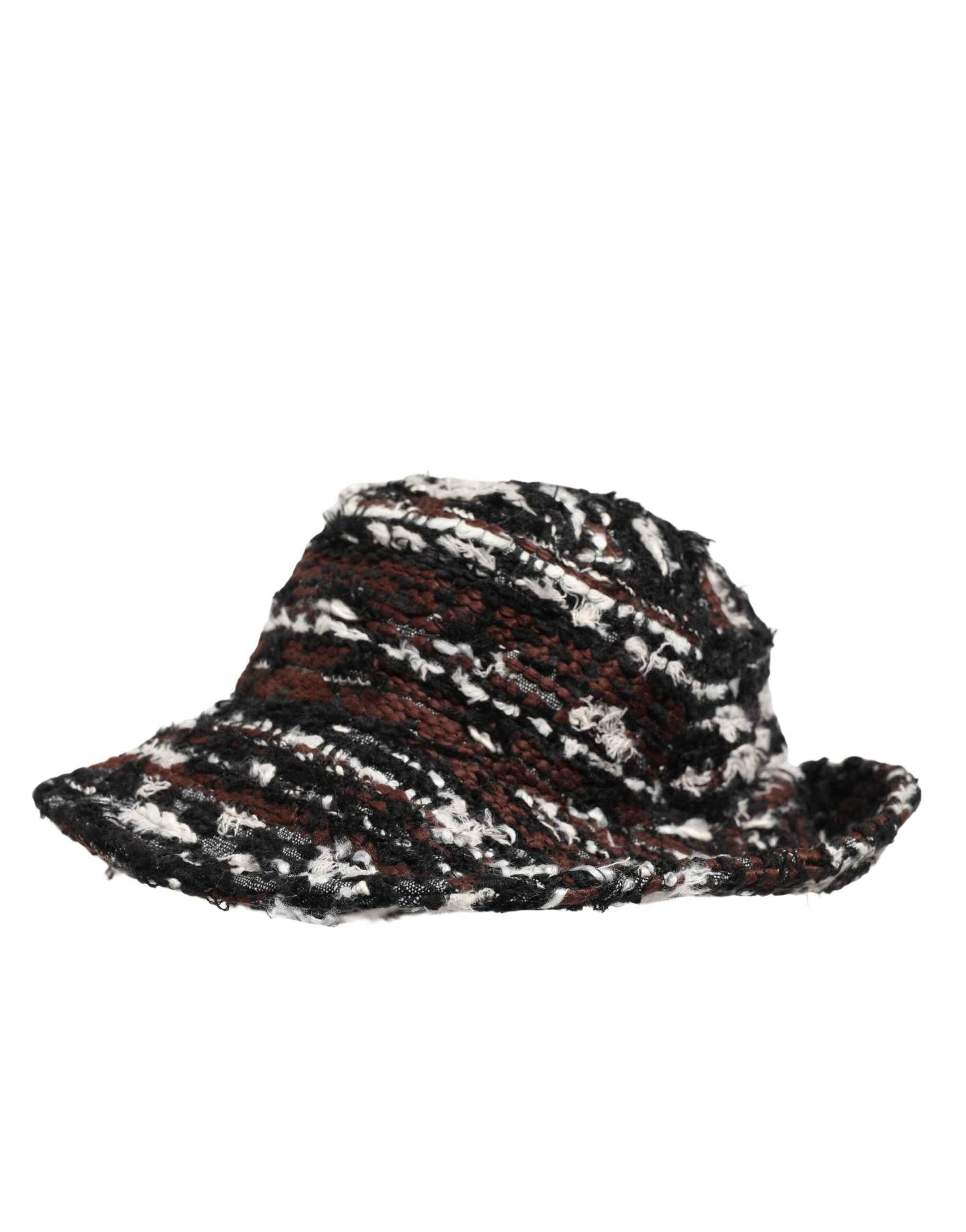 Dolce & Gabbana Women Multicolor Acrylic Tweed Bucket Capello Hat