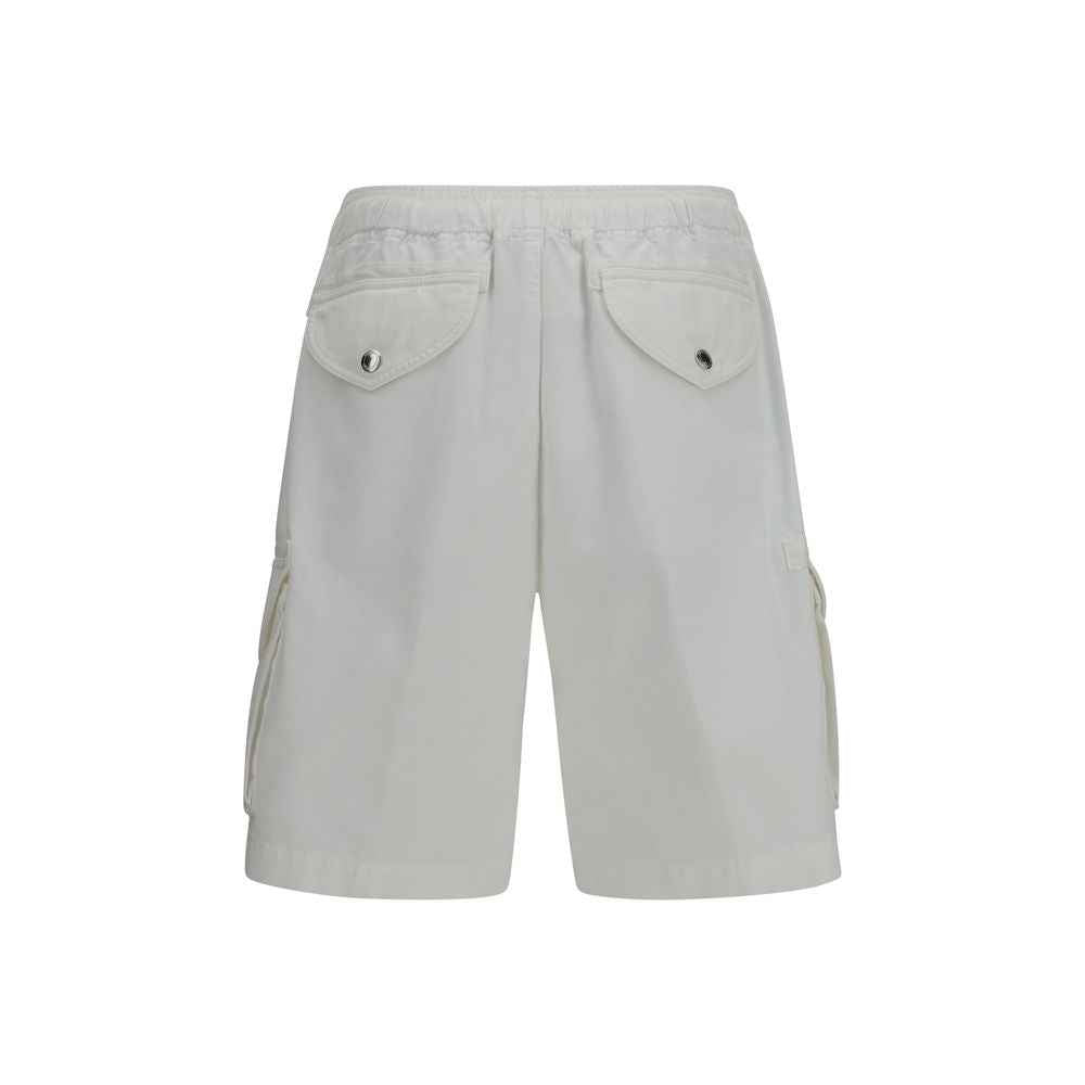 Brunello Cucinelli White Cotton Bermuda Shorts