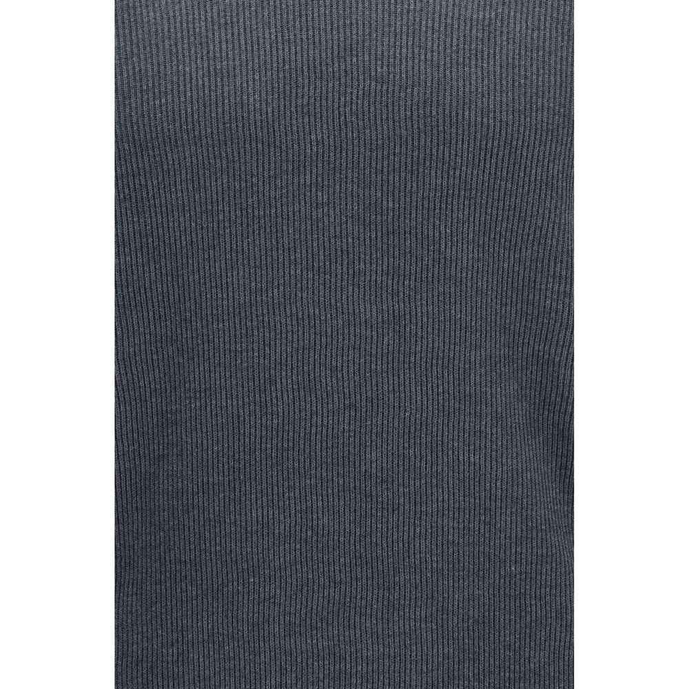 Brunello Cucinelli Gray Cotton Polo Shirt