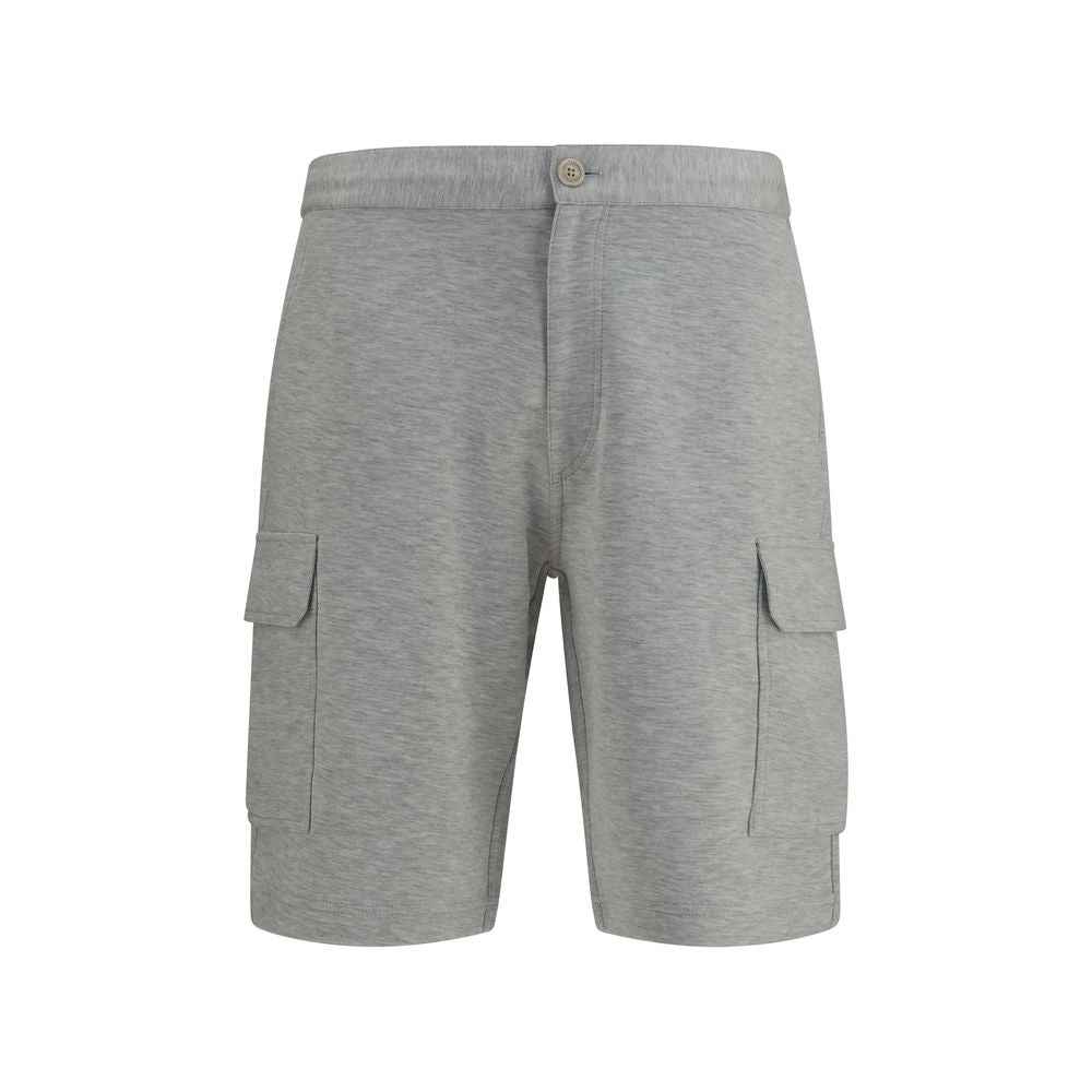 Brunello Cucinelli Gray Cotton Bermuda Shorts