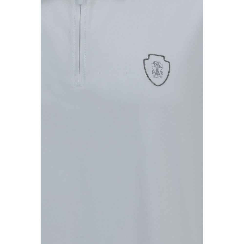 Brunello Cucinelli White Polyamide Polo Shirt