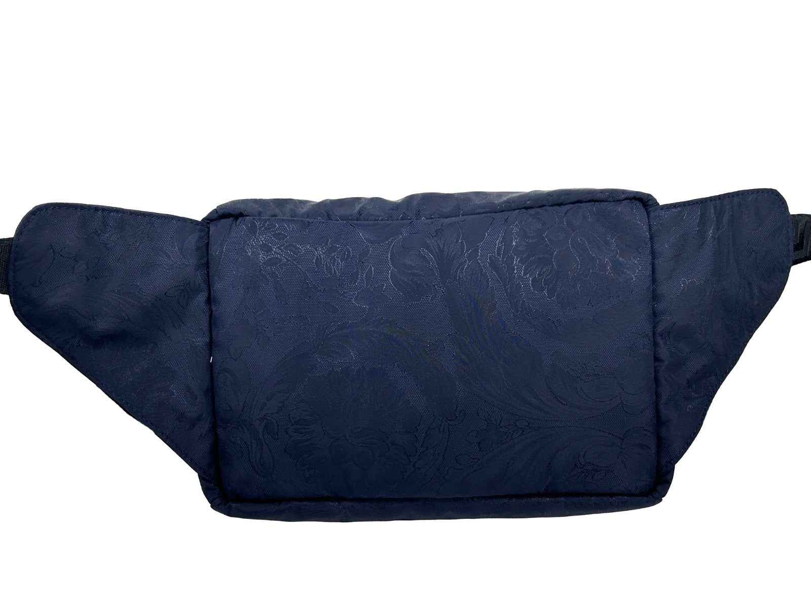 Versace Medusa Navy Nylon Belt Bag Waist Fanny Pack Purse