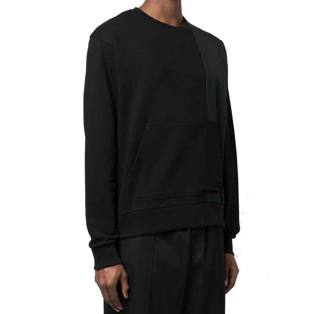 Herno Black Cotton Sweatshirt
